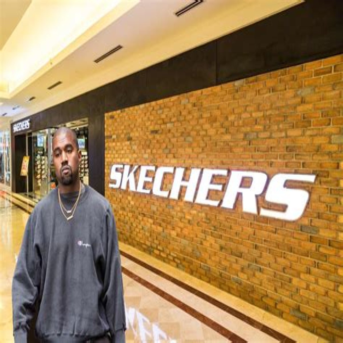 After being dropped by Adidas, Kanye showed up at Skechers headquarters and was escorted out