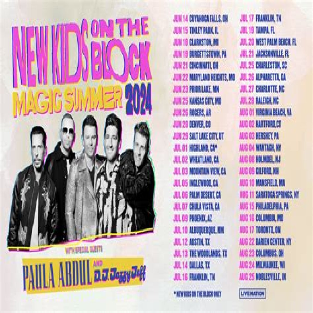 New Kids on the Block Members, Tour, Information, Facts